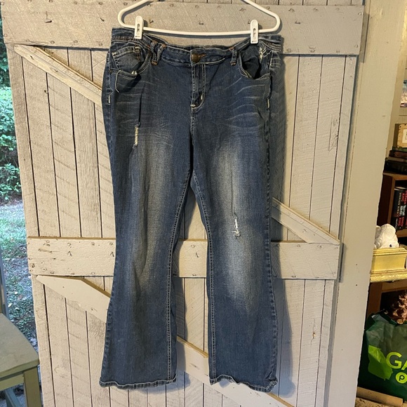 Zana Di Denim - Zanadi Y2K Wide Leg Distressed Jeans